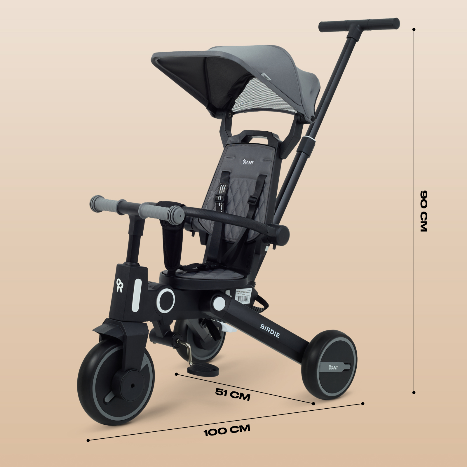 Трехколесный велосипед Rant 8 дюймов - фото 2