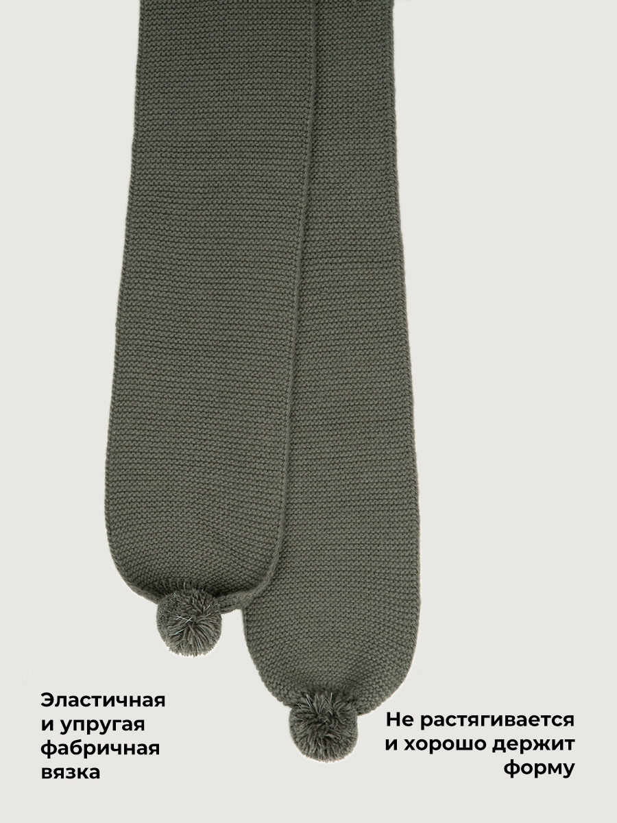 Шарф NIKASTYLE 17з51426 хаки - фото 5