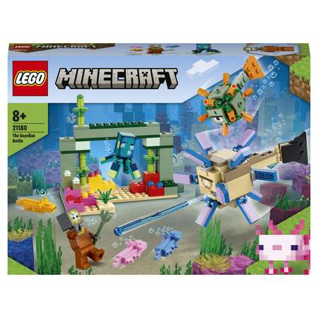 Конструктор LEGO Minecraft Битва со стражем блочный