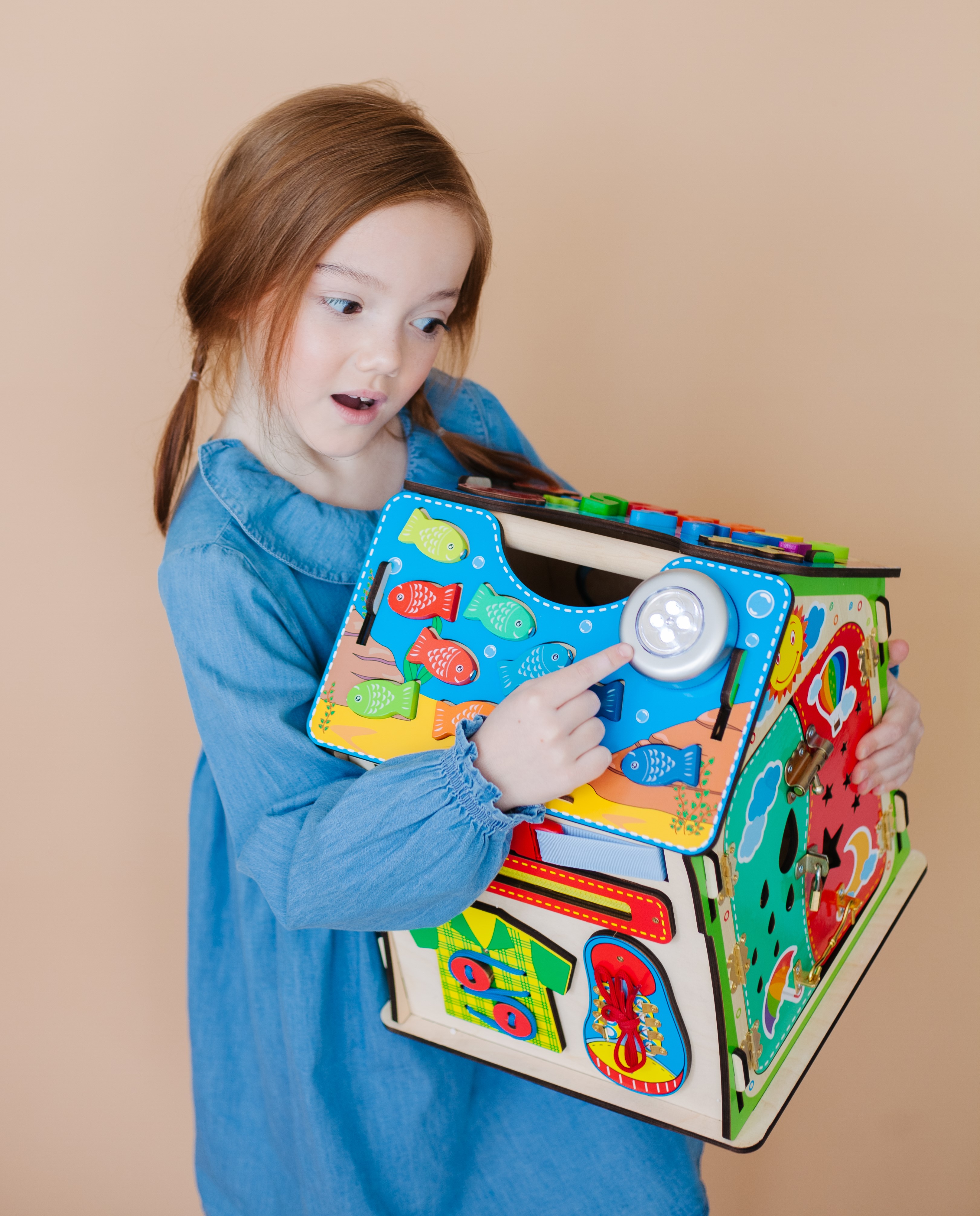 Игрушка Alatoys бизиборд центр 14в1 в ассортименте - фото 16