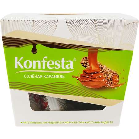 Конфеты Konfesta Konfesta с начинкой соленая карамель 130г
