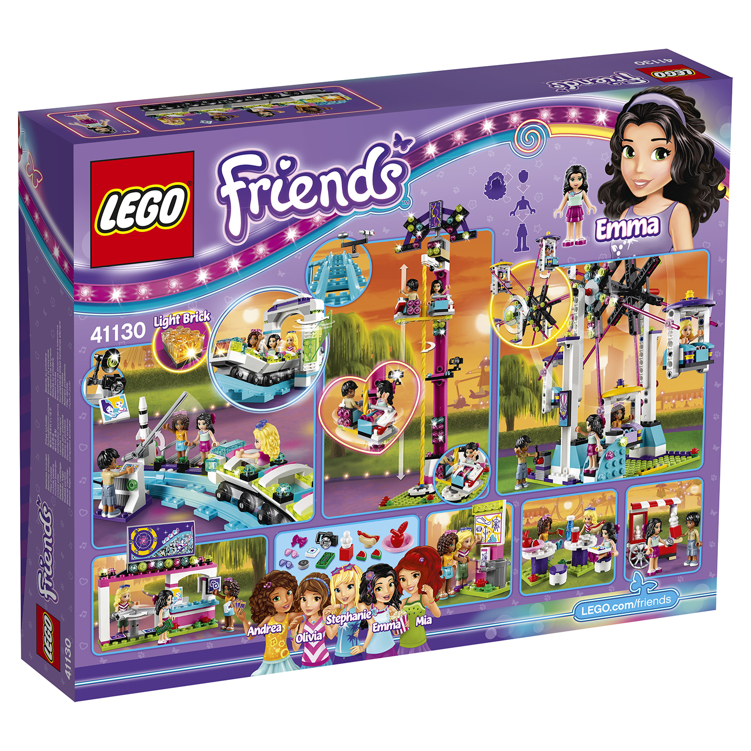 Конструктор LEGO Friends Американские горки блочный - фото 3