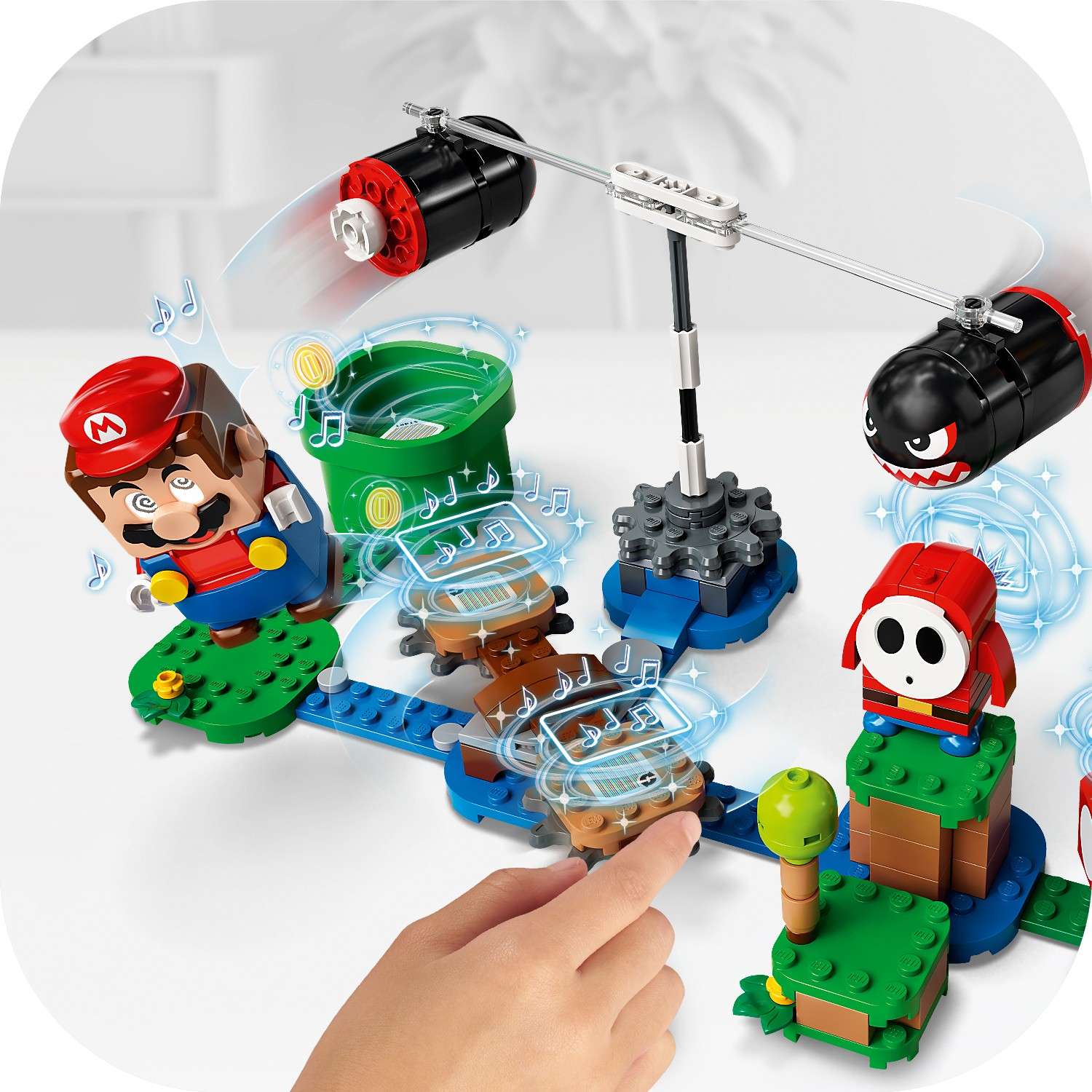 Конструктор LEGO Super Mario Огневой налёт Билла-банзай блочный - фото 10