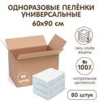 Пелёнки одноразовые INSEENSE 60х90 см 80 шт.