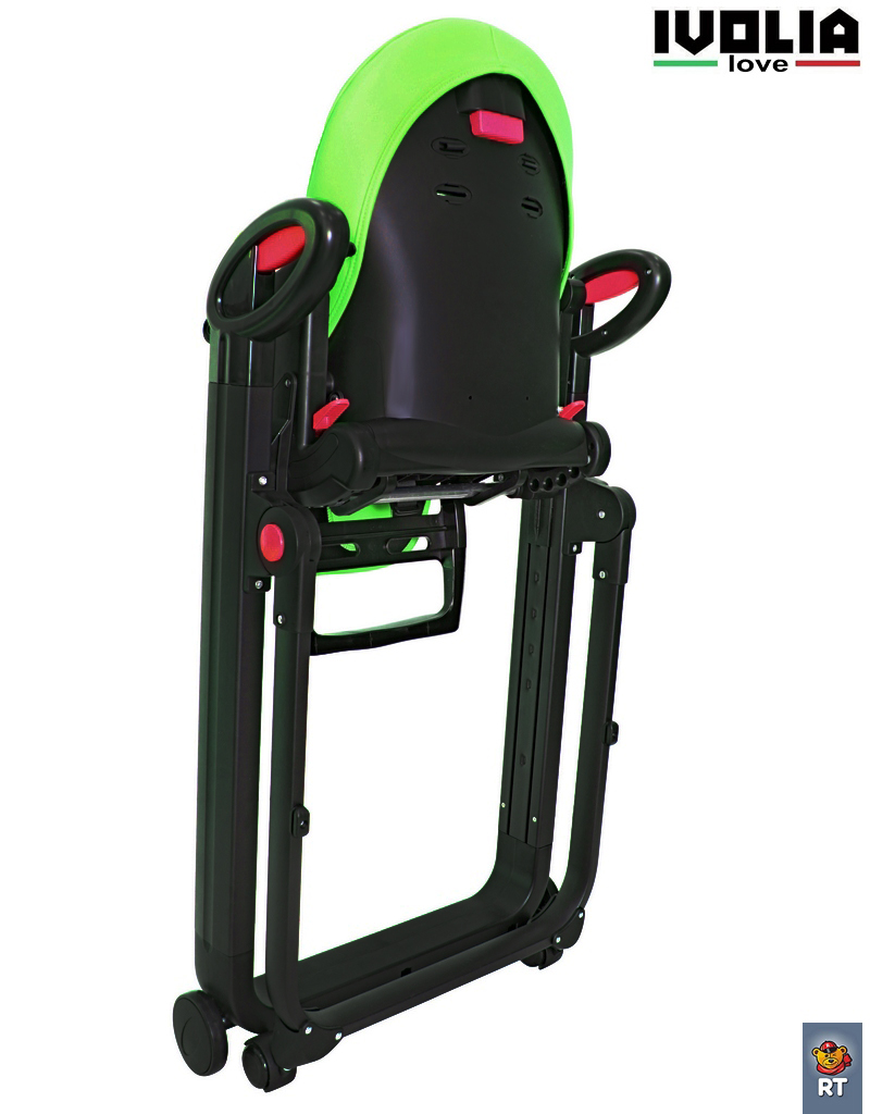 Стульчик для кормления Ivolia LOVE 02 4 колеса green трансформер - фото 14