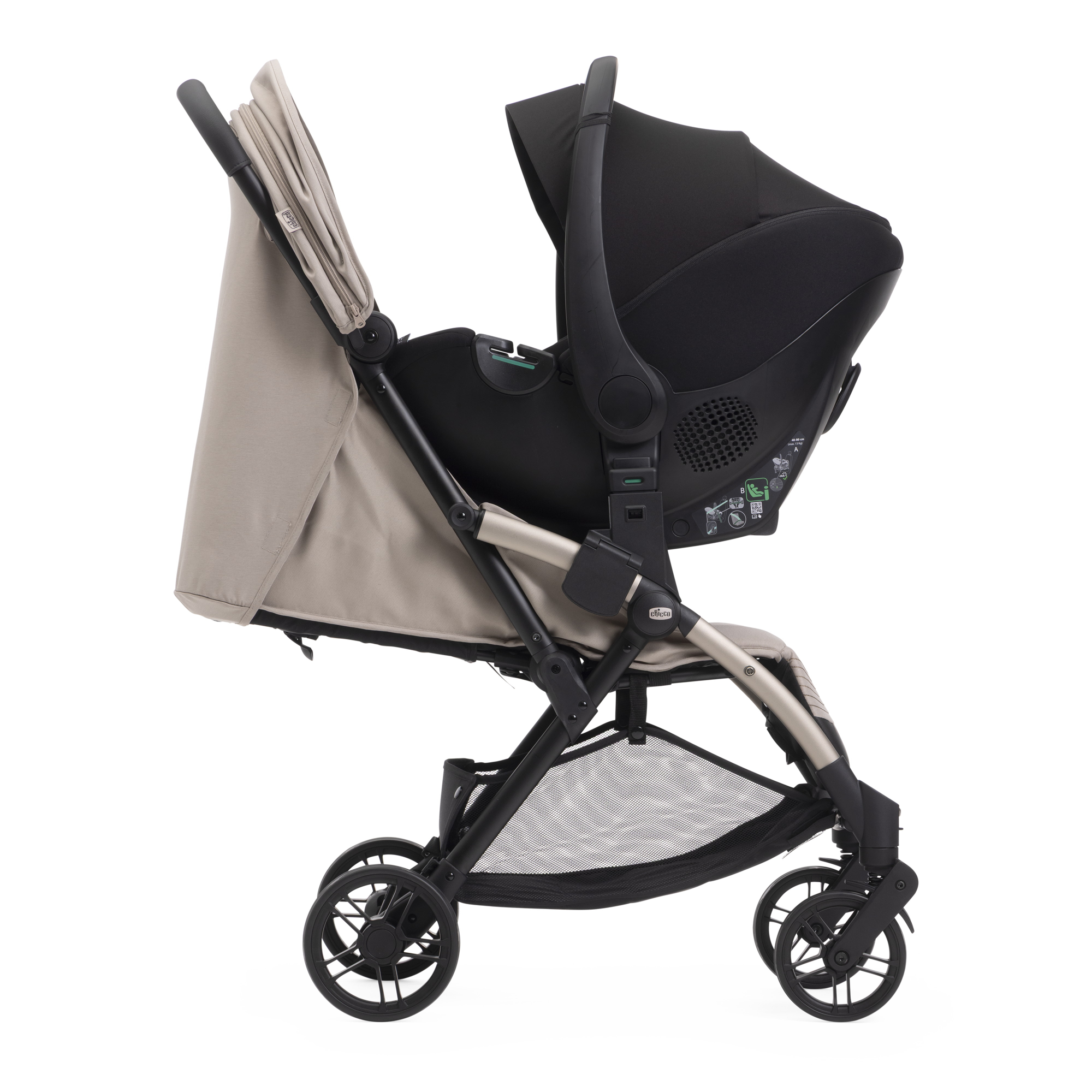 Коляска прогулочная Chicco бежевый - фото 15