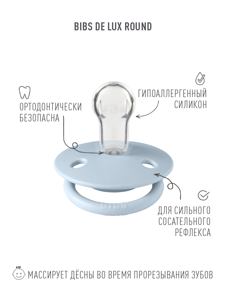 Набор BIBS каучук анатомическая, классическая, ортодонтическая от 0 мес. 4 шт. - фото 7