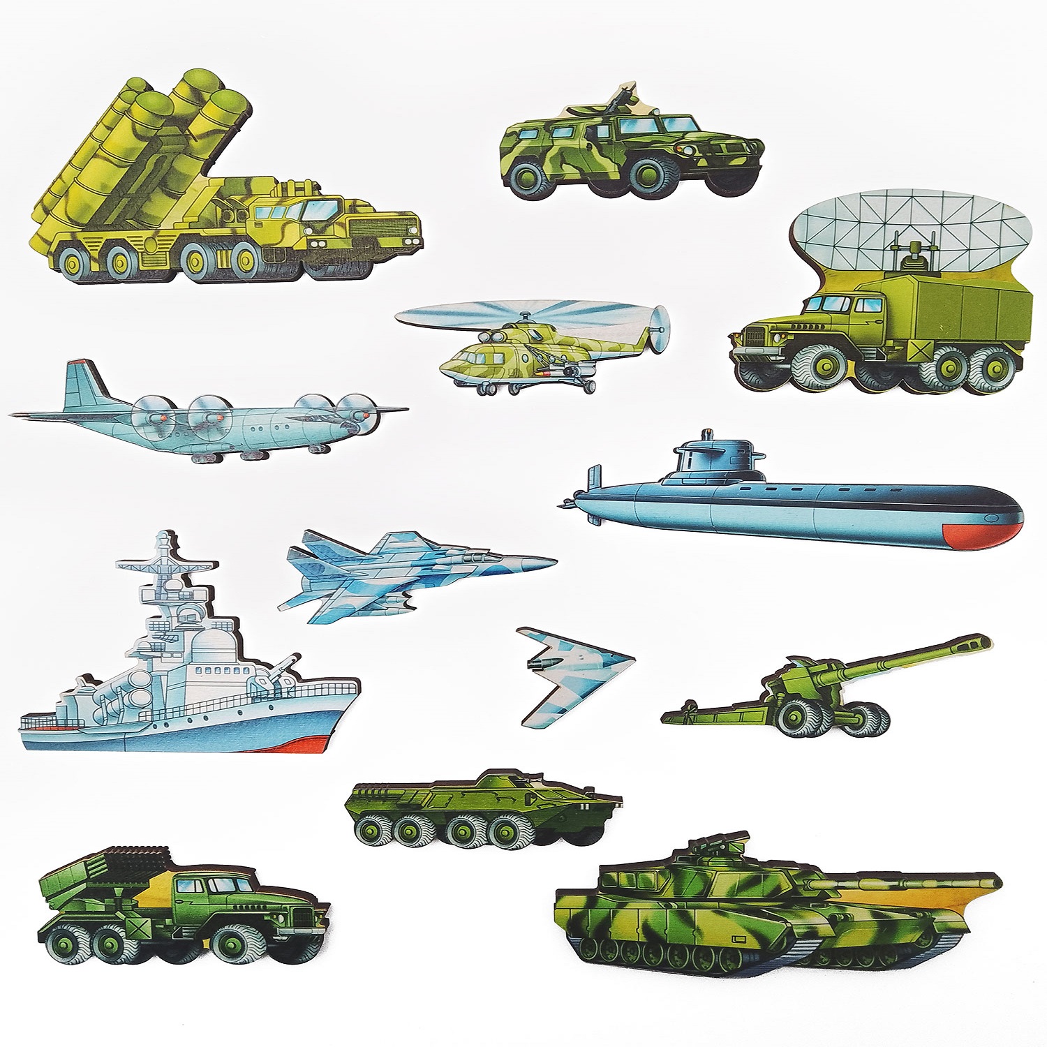 Игрушка Нескучные игры рамка-вкладыш Военная техника - фото 3