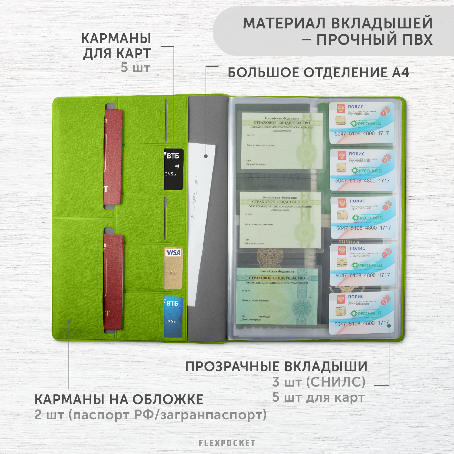 Обложка на документы Flexpocket - фото 7