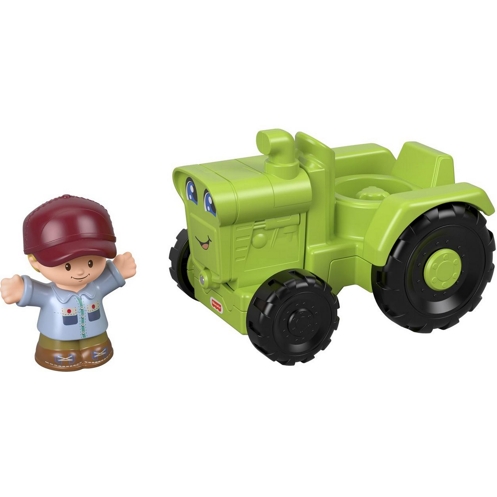 Трактор Fisher Price с фигуркой - фото 4