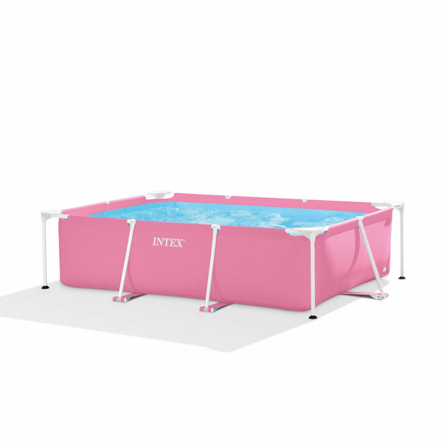 Бассейн каркасный Intex Rectangular Frame 220x150х60 см Розовый - фото 2