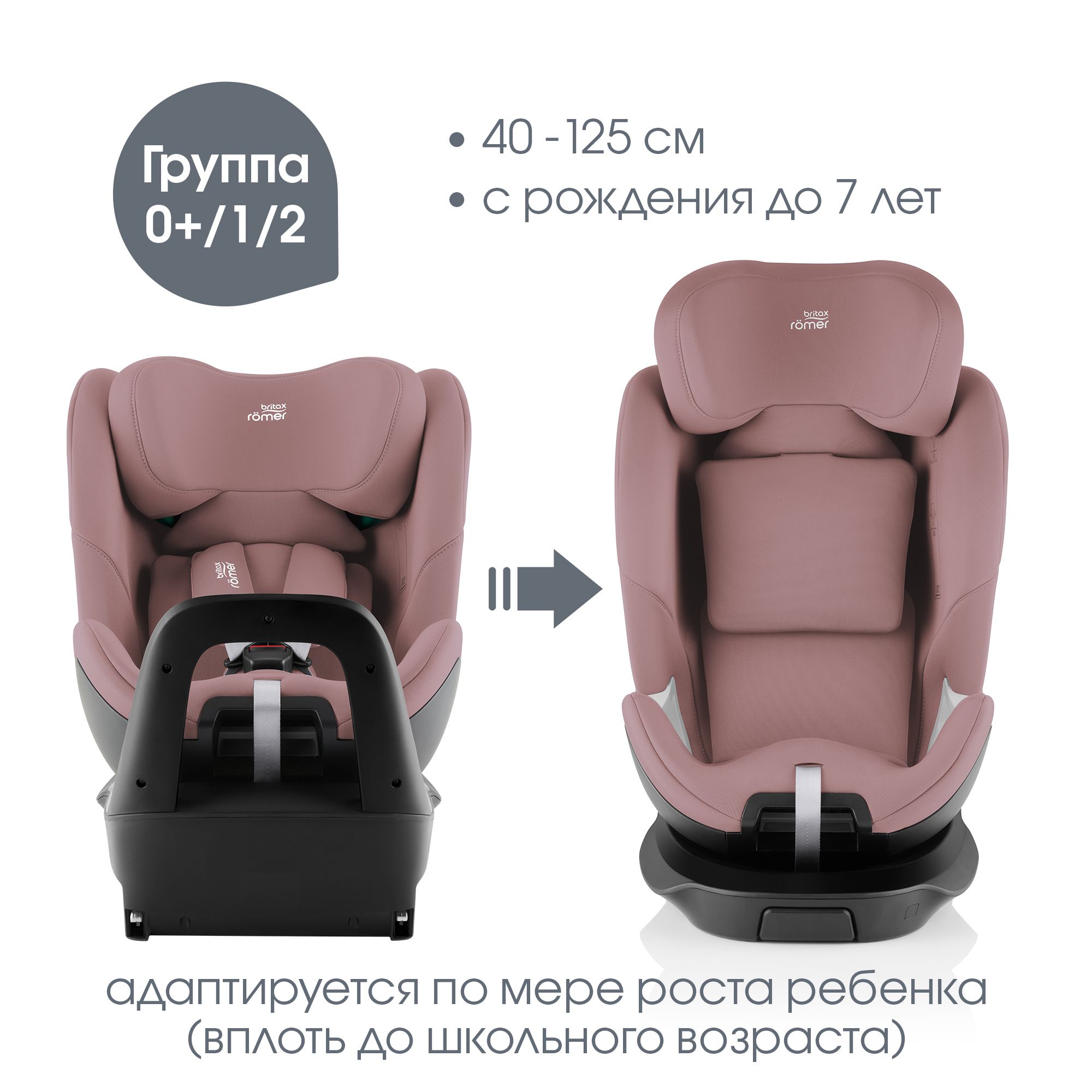 Автокресло Britax Roemer Swivel Isofix 0+/1/2 (0-25 кг) - фото 2