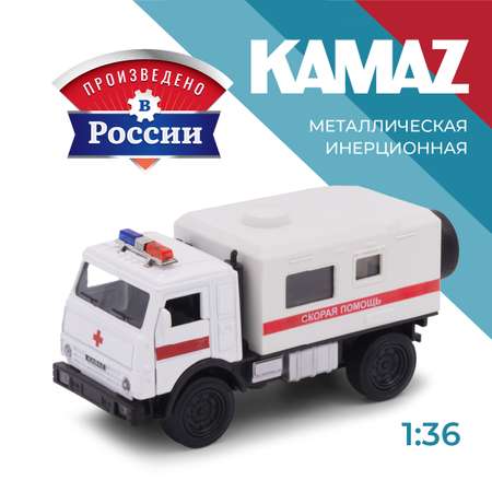 Скорая помощь . КАМАЗ Камаз/Kamaz 1:34 белый в ассортименте