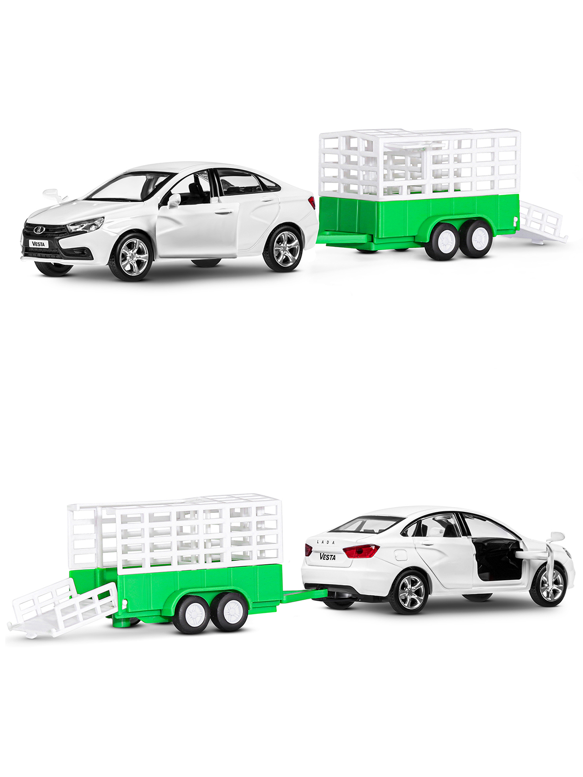 Автомобиль АВТОпанорама LADA Vesta 1:43 JB1251624 - фото 9