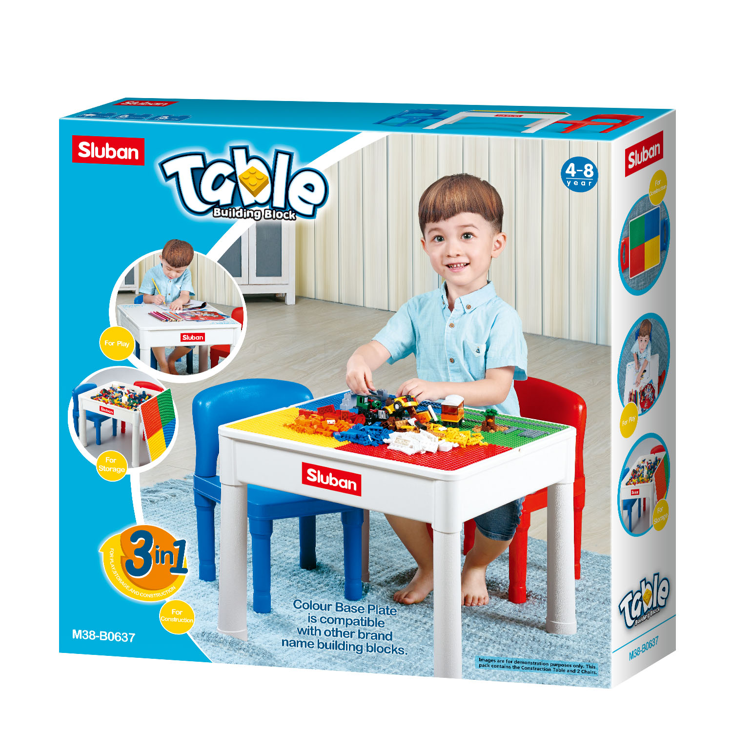 Изображение товара Конструктор SLUBAN Стол для конструирования