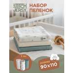 Пелёнка Mrs.Stretch Mr.Jersy трикотаж 90х110 см 3 шт.