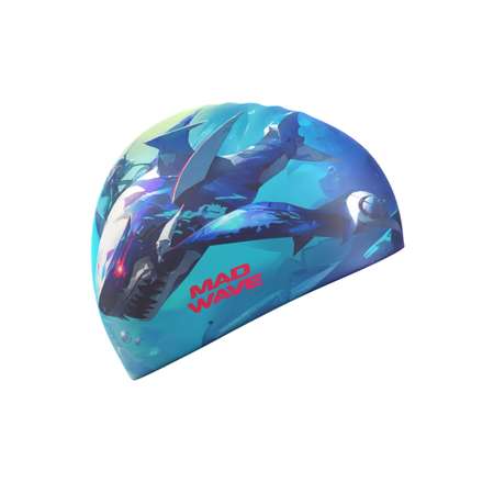 Шапочка в бассейн Mad Wave Shark HQ