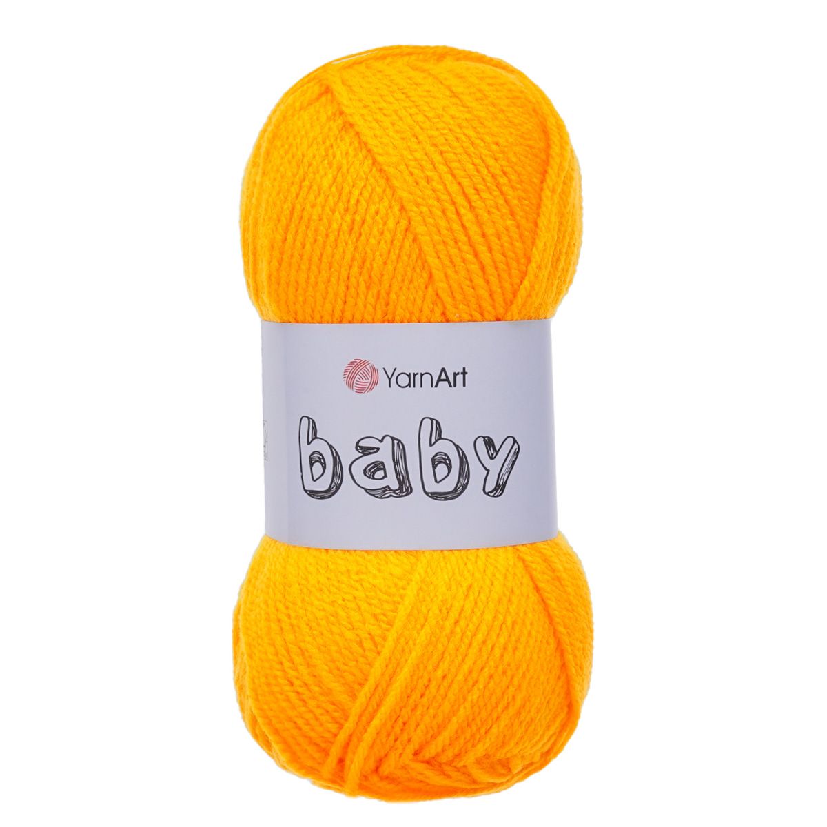 Пряжа для вязания YarnArt Baby 50 гр 150 м акрил мягкая детская 5 мотков 586 желтый - фото 6