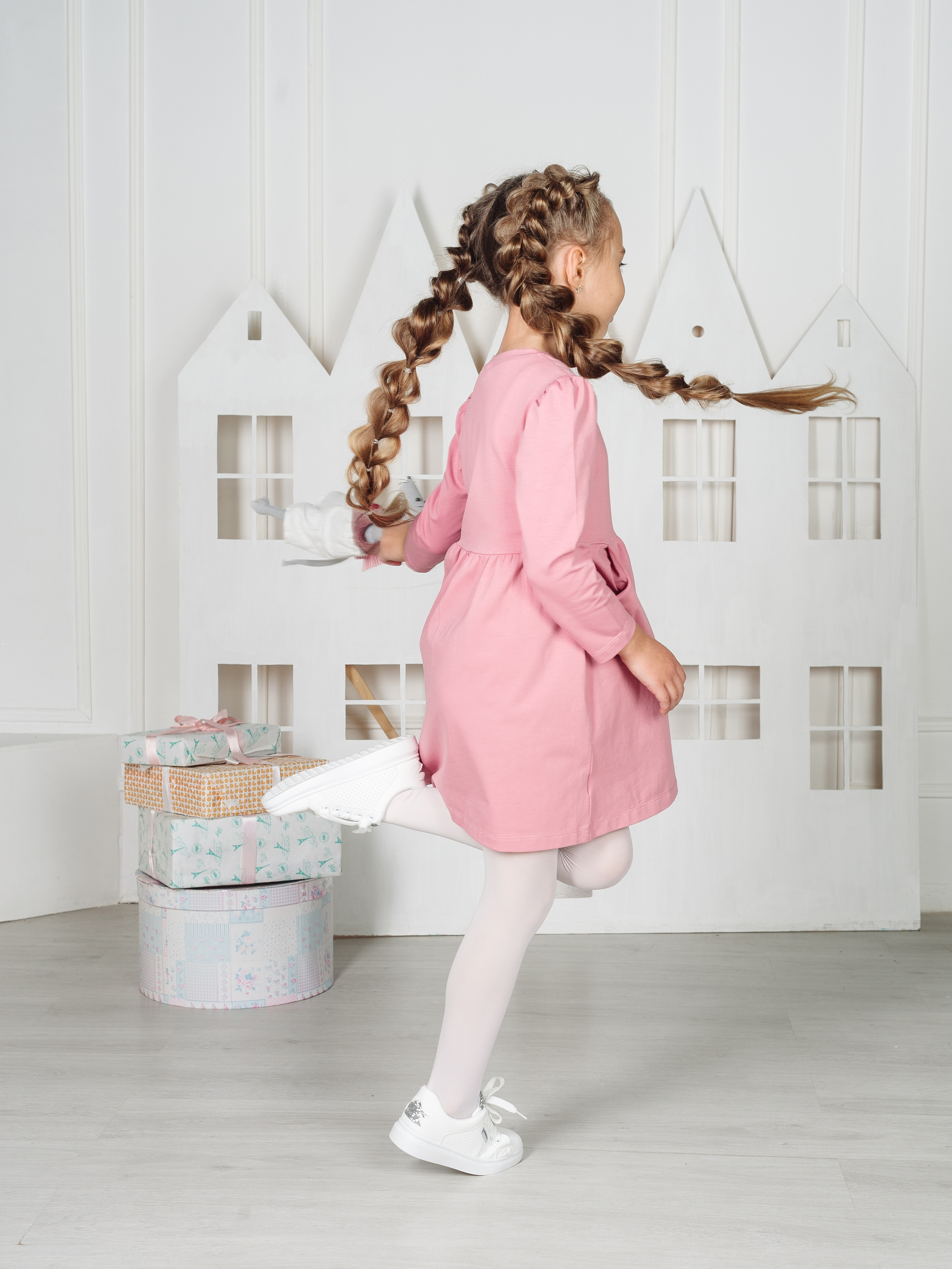 Платье MiloTa ПК02/пудровый - фото 4