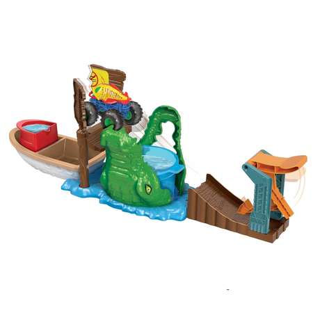 Набор игровой Hot Wheels Monster Trucks Охота на крокодила HGV14