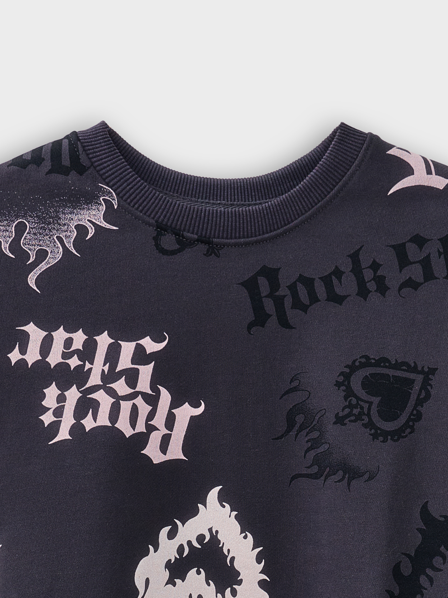 Свитшот Mark Formelle (Марк Формэль) 127993/рок стар на сером - фото 5