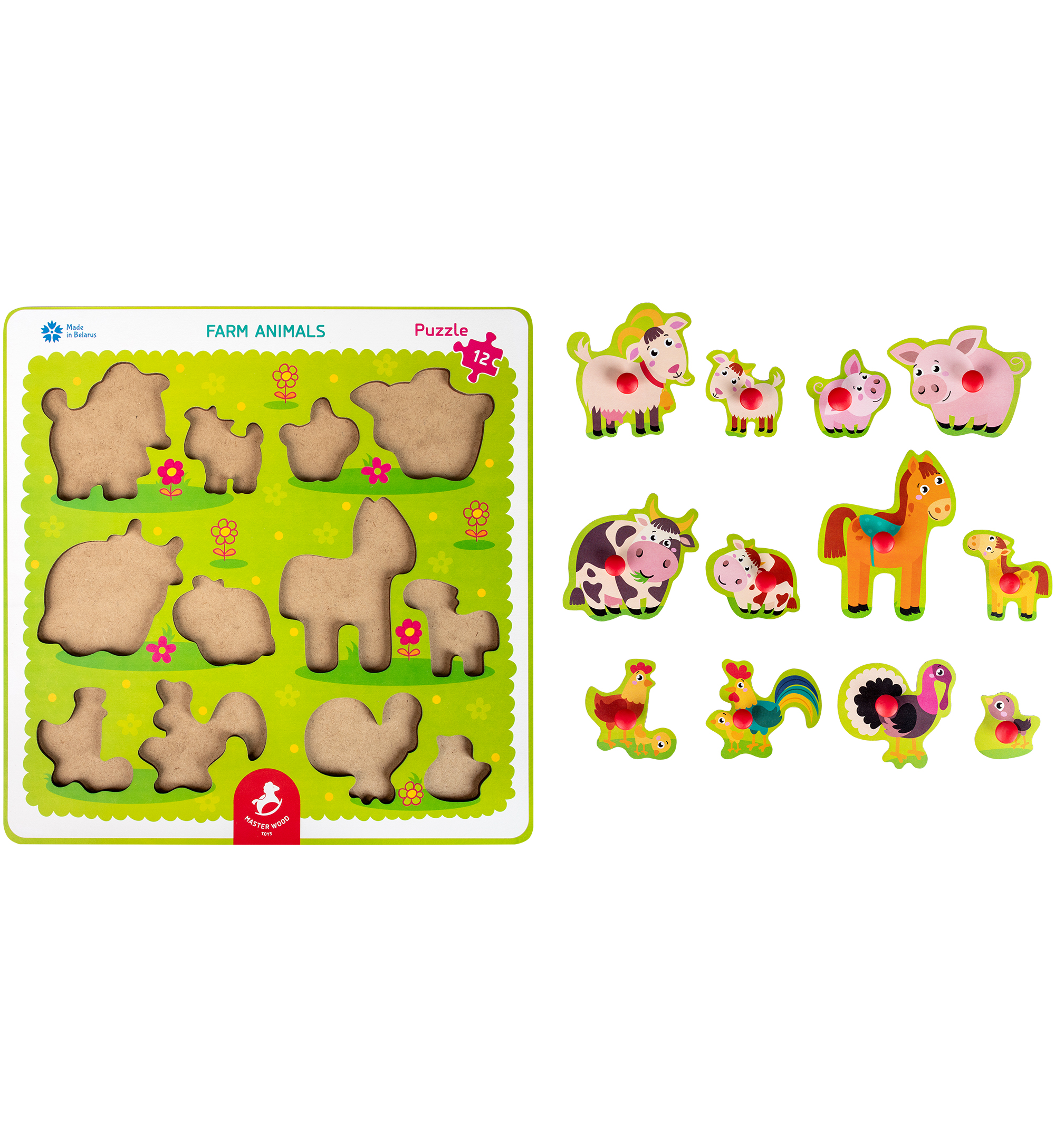Игрушка Master Wood сортер Домашние животные - фото 5