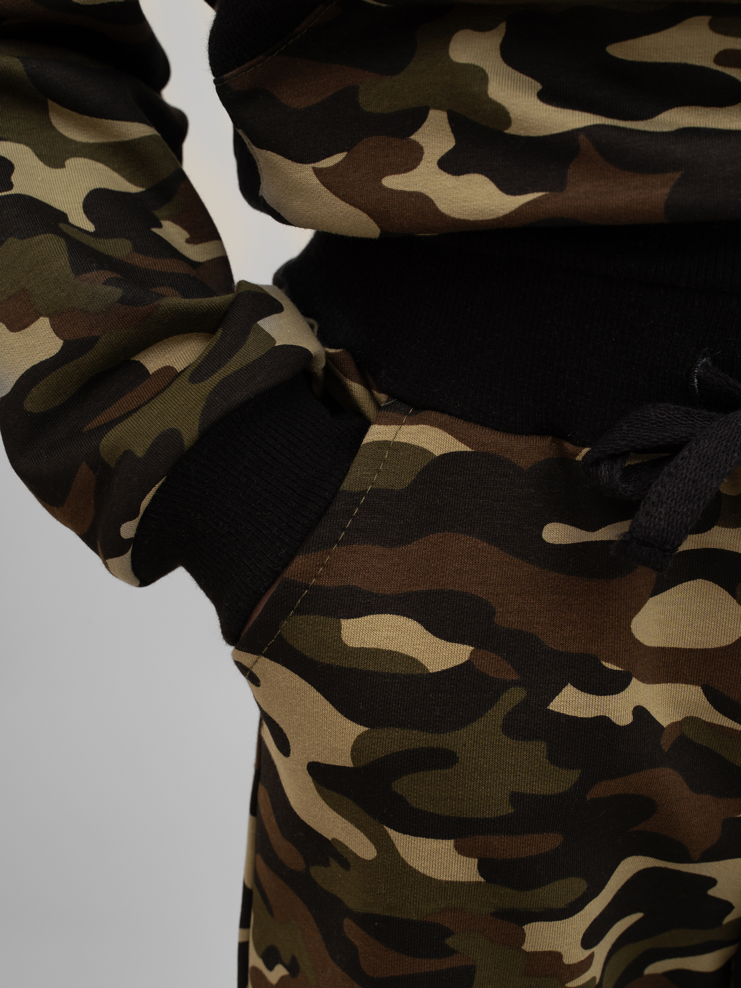 Худи и брюки Утенок 747 хаки черный дино - фото 10