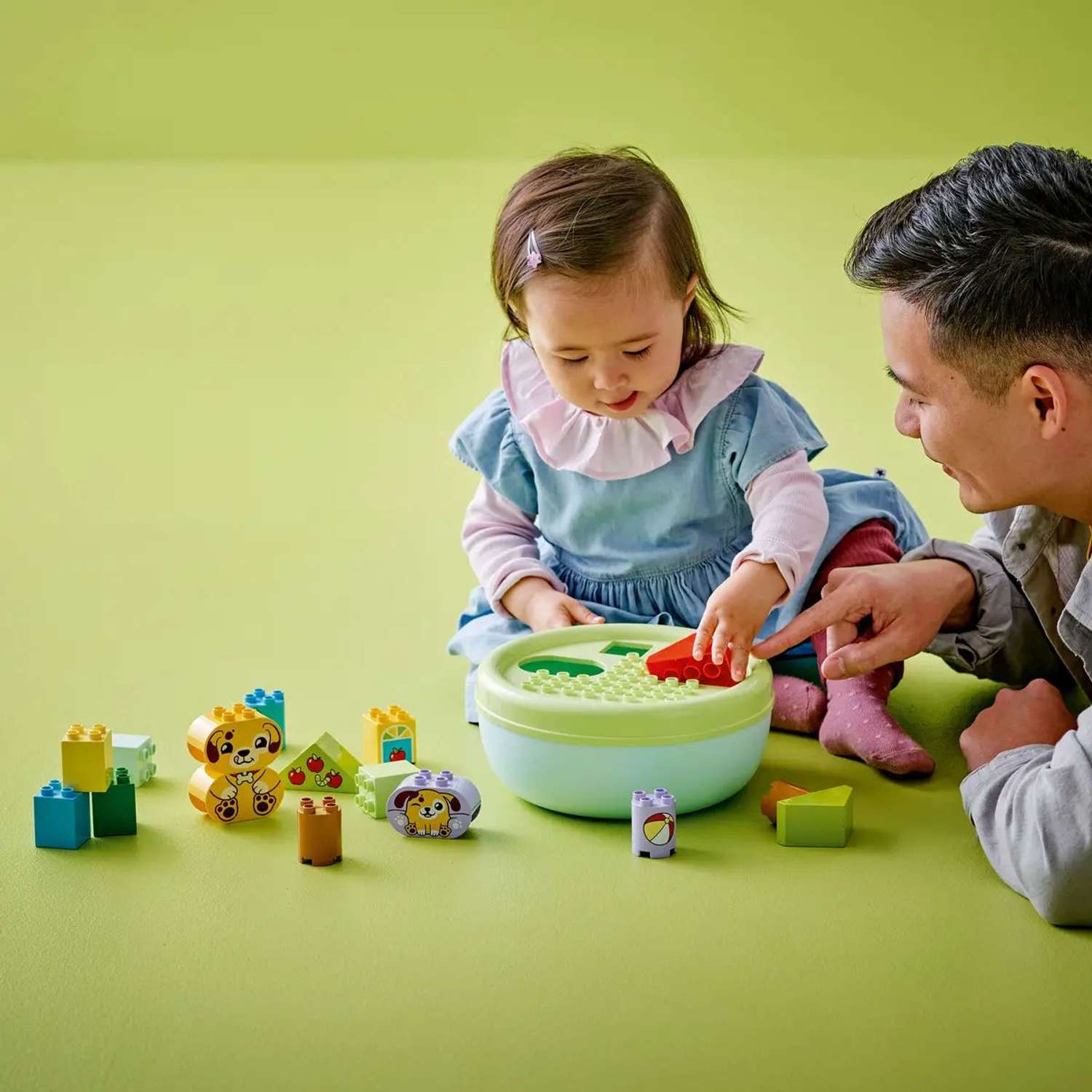 Конструктор LEGO DUPLO Сортер: домик для щенков блочный - фото 8