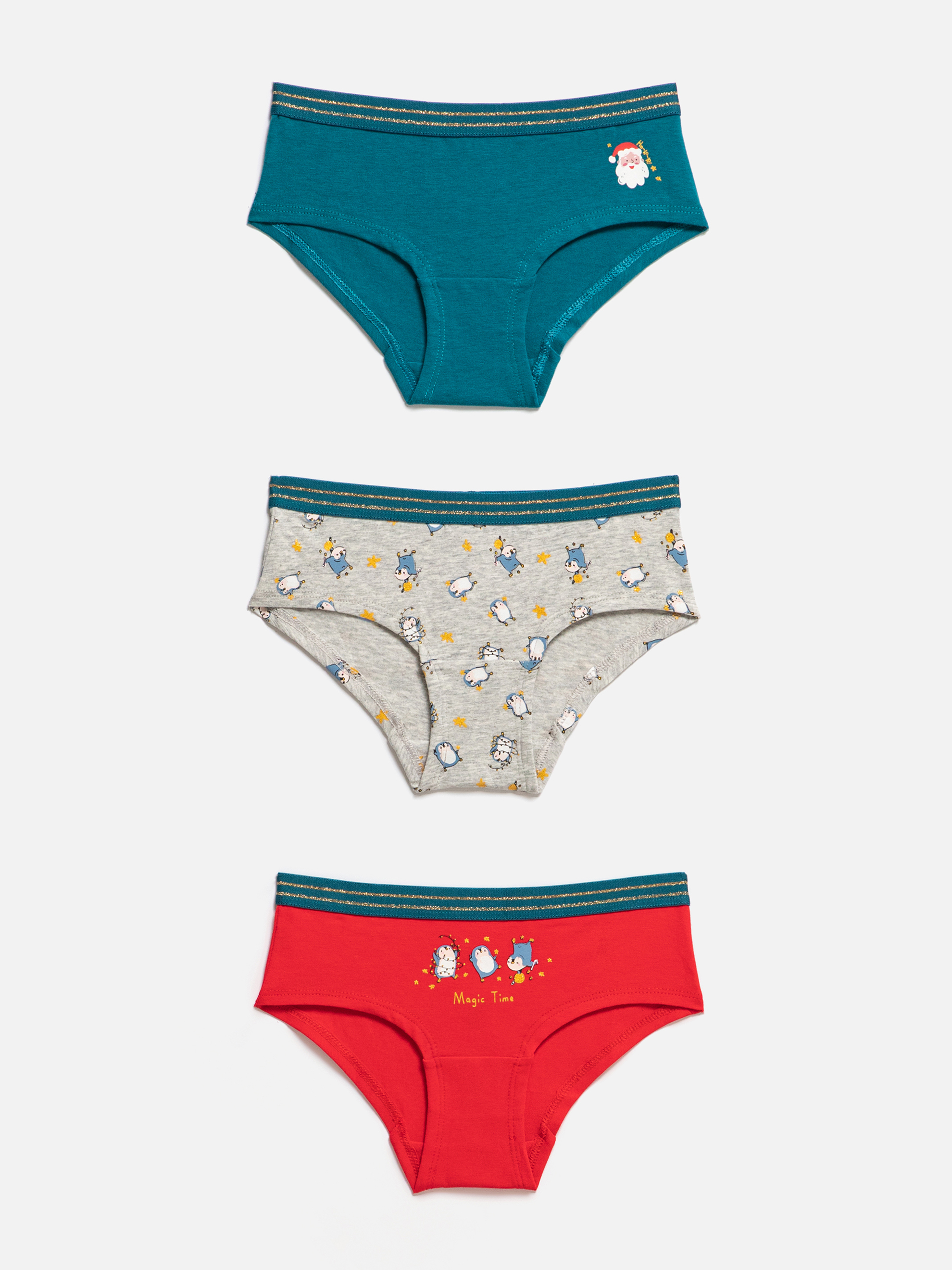 Изображение товара Трусы Acoola для девочек, набор 3 шт., классическая посадка