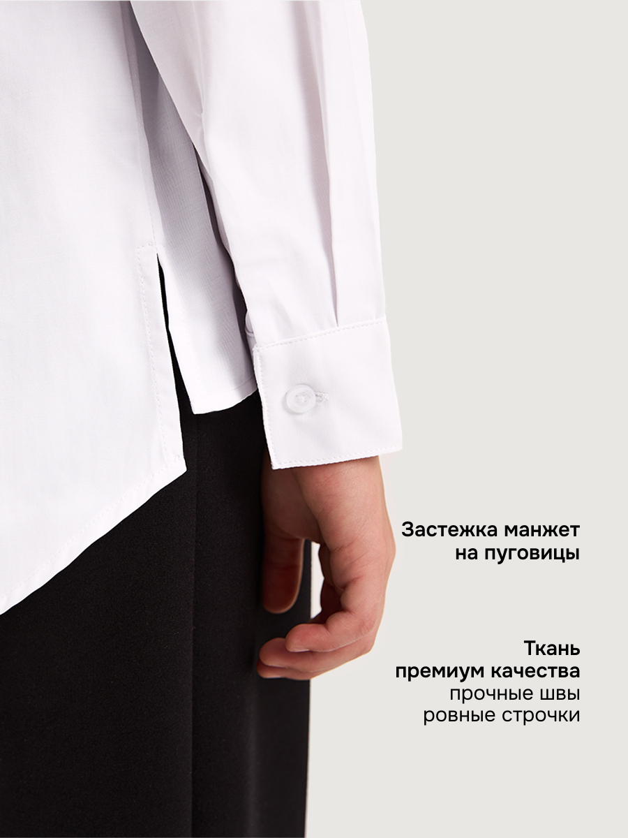 Блузка NIKASTYLE 4ш21825 белый - фото 5