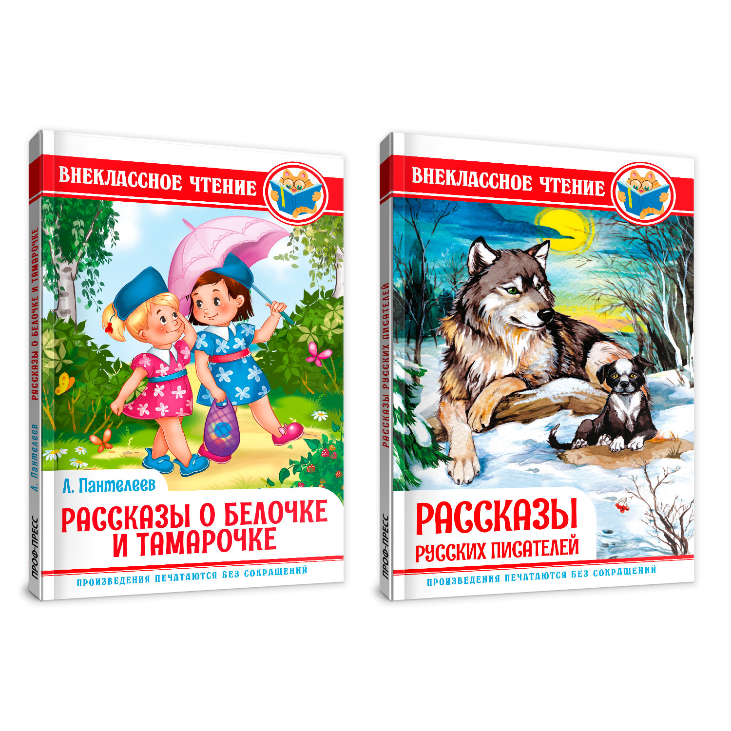 Книги Проф-Пресс 2 шт внеклассное чтение О белочке и Тамарочке Л.Пантелеев+Рассказы русских писателей - фото 1