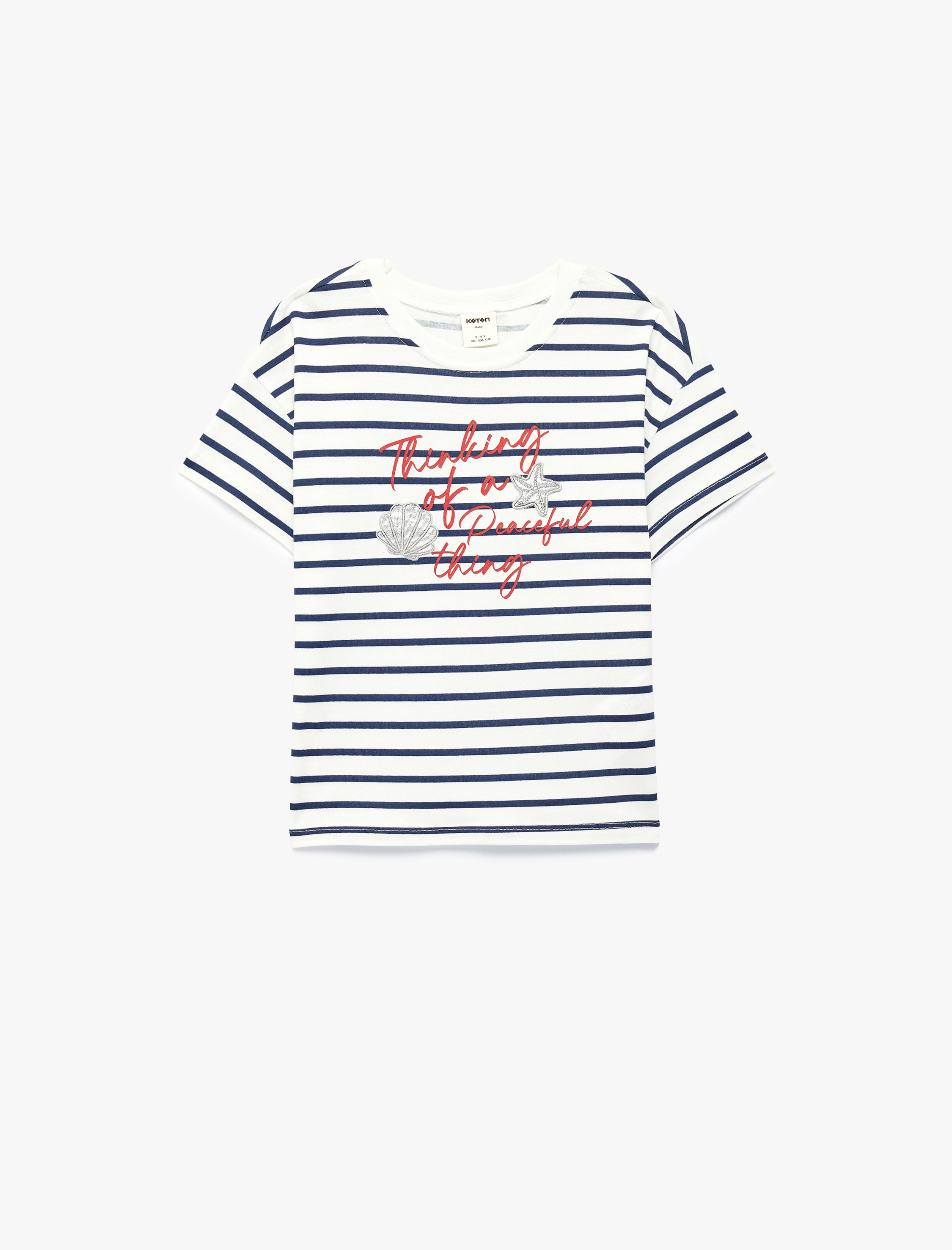 Футболка KOTON 6SMG10129AK0S1 - фото 1