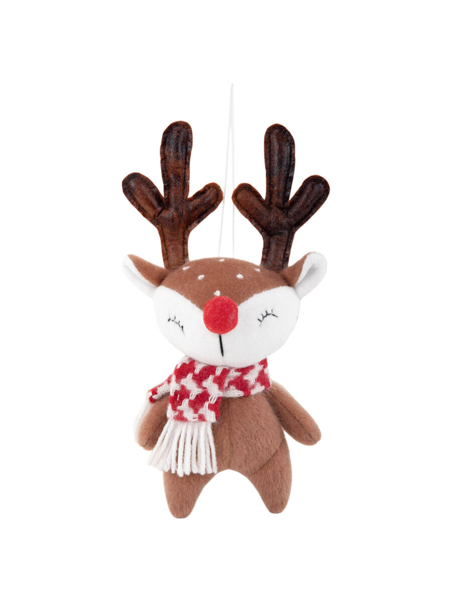 Украшение новогоднее Золотая сказка Олененок в шарфе - фото 6