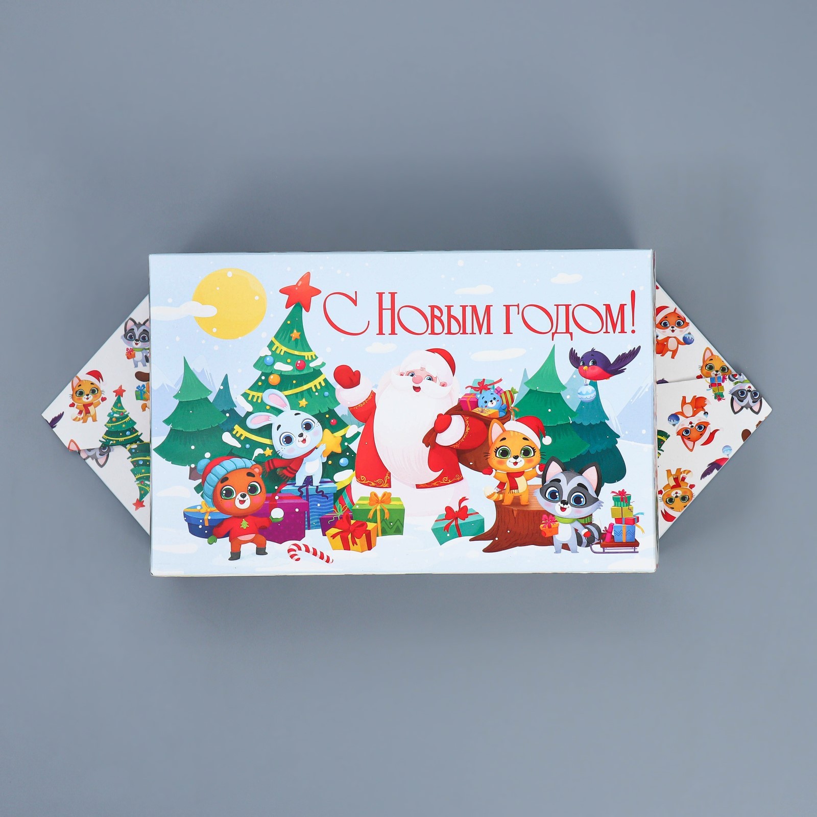 Сборная коробка-конфета Дарите Счастье "Новый год", 14 х 22 х 8 см - фото 5