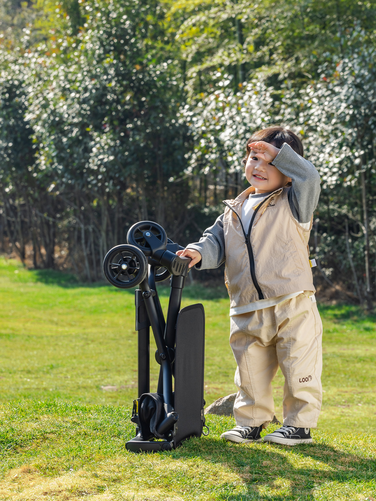 Коляска прогулочная QPLAY T18-4 золотой - фото 5