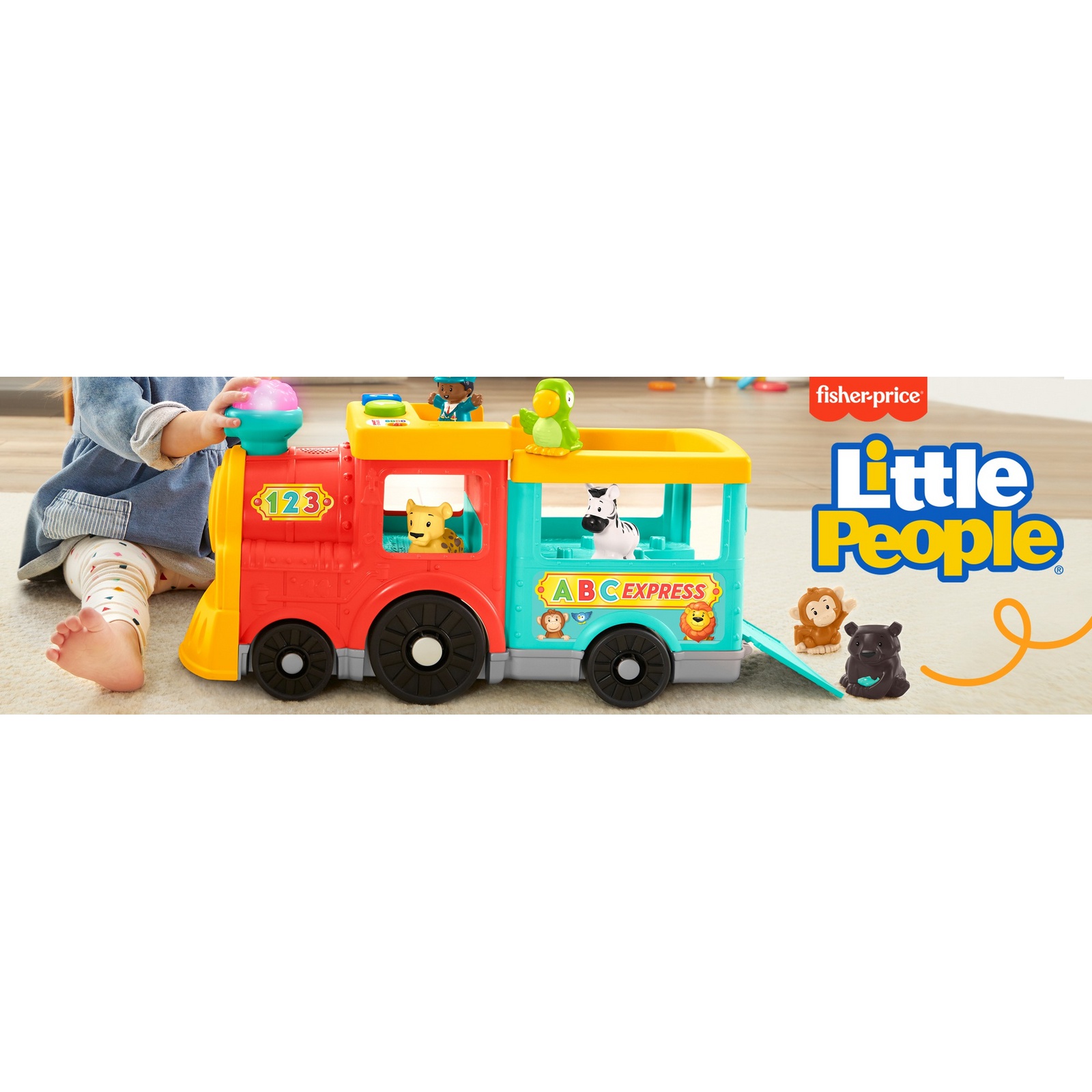 Экскаватор Fisher Price Little People АБВ-экспресс - фото 24
