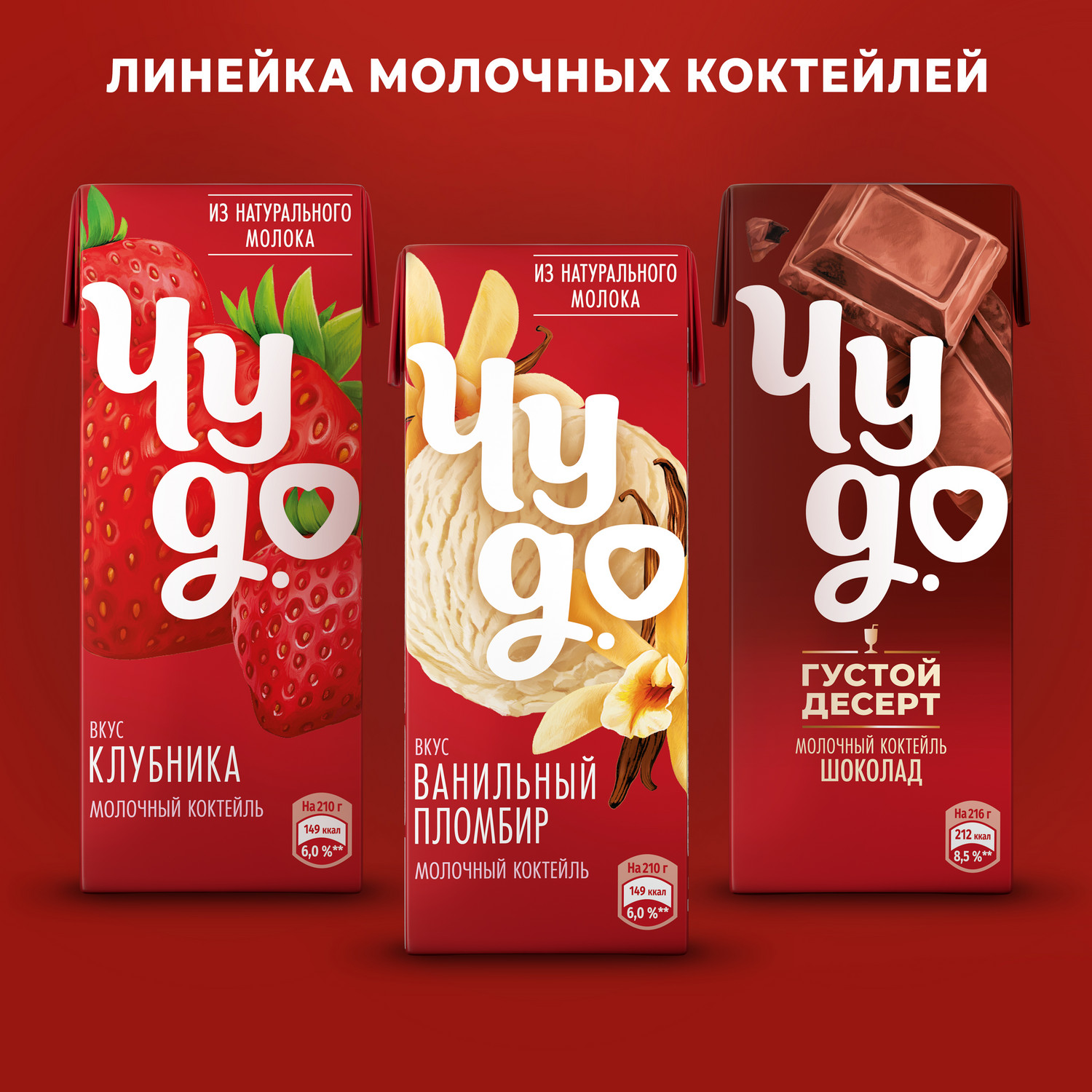 Коктейль молочный Чудо клубника 2% 200мл - фото 5