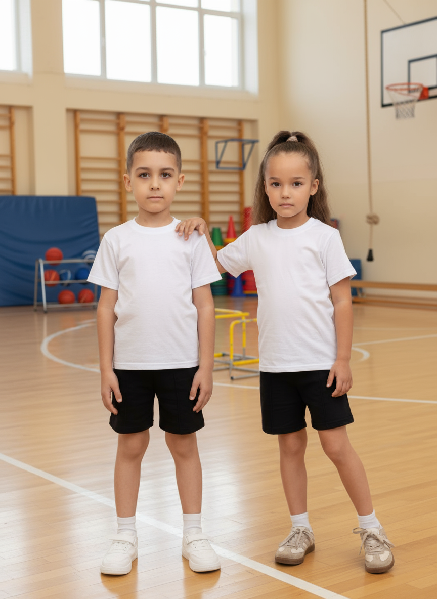 Комплект для гимнастики Утенок 795 белый черный - фото 2