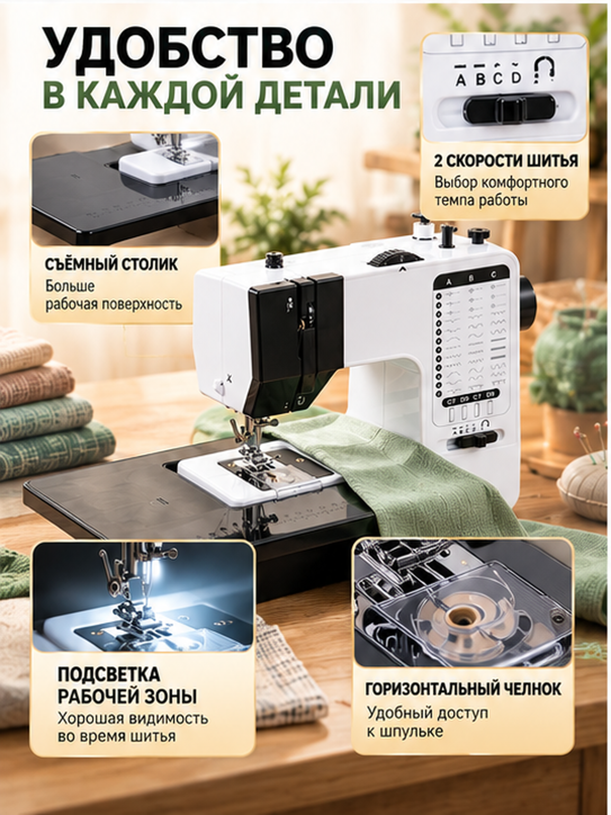 Швейная машина электрическая Швейный Маркет - фото 3