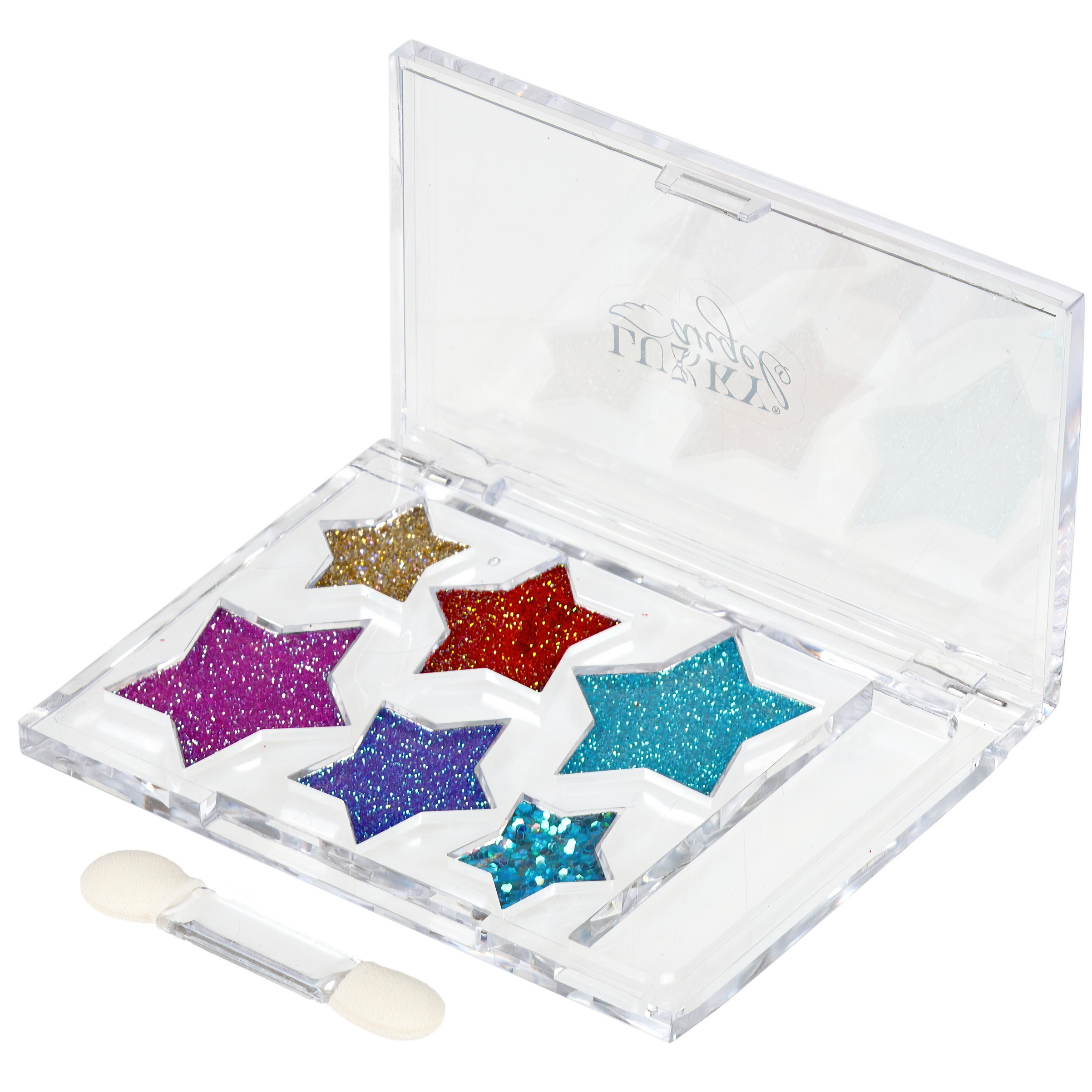 Тени для век LUKKY Angel с блёстками палетка Звездочки 6 цветов с аппликатором 5,4 г - фото 4