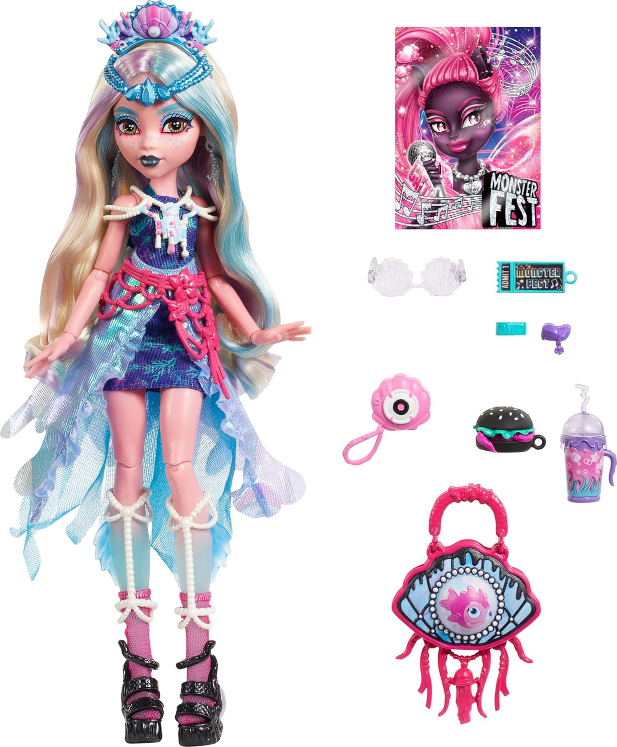 Кукла модельная Monster High Лагуна HXH82 - фото 1