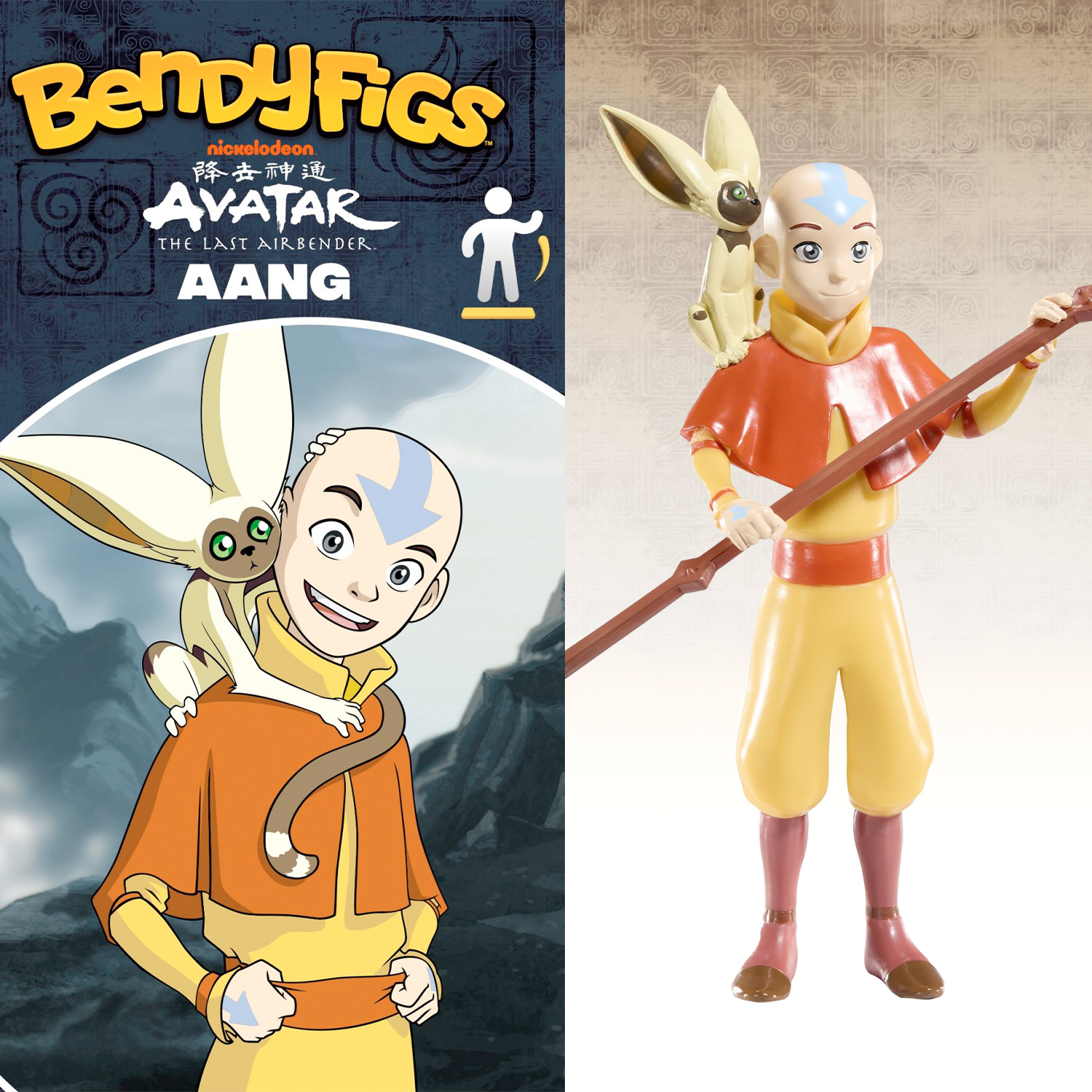 Фигурка AVATAR Bendyfig Аанг 18 см гибкая - фото 11