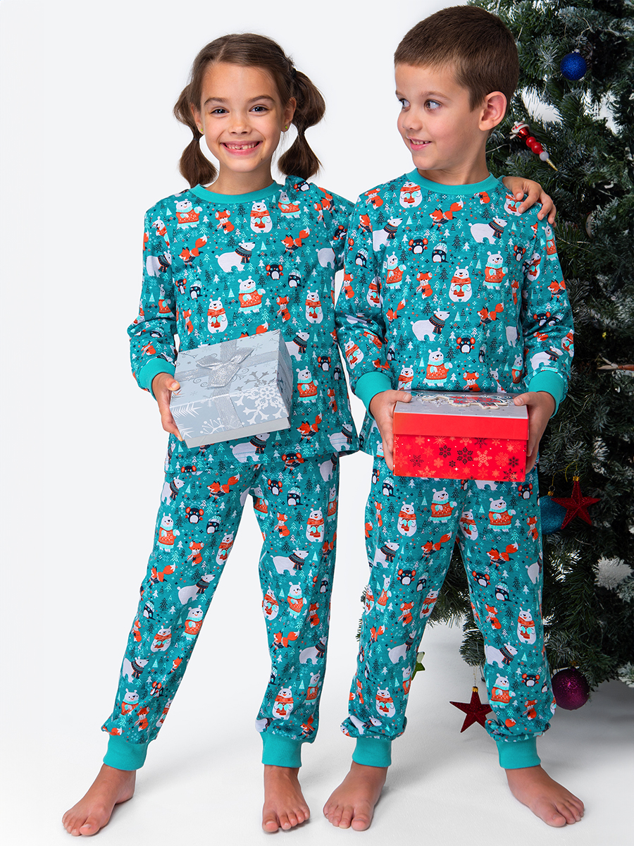 Пижама HappyFox HFLUNNG833серо.зеленый - фото 10