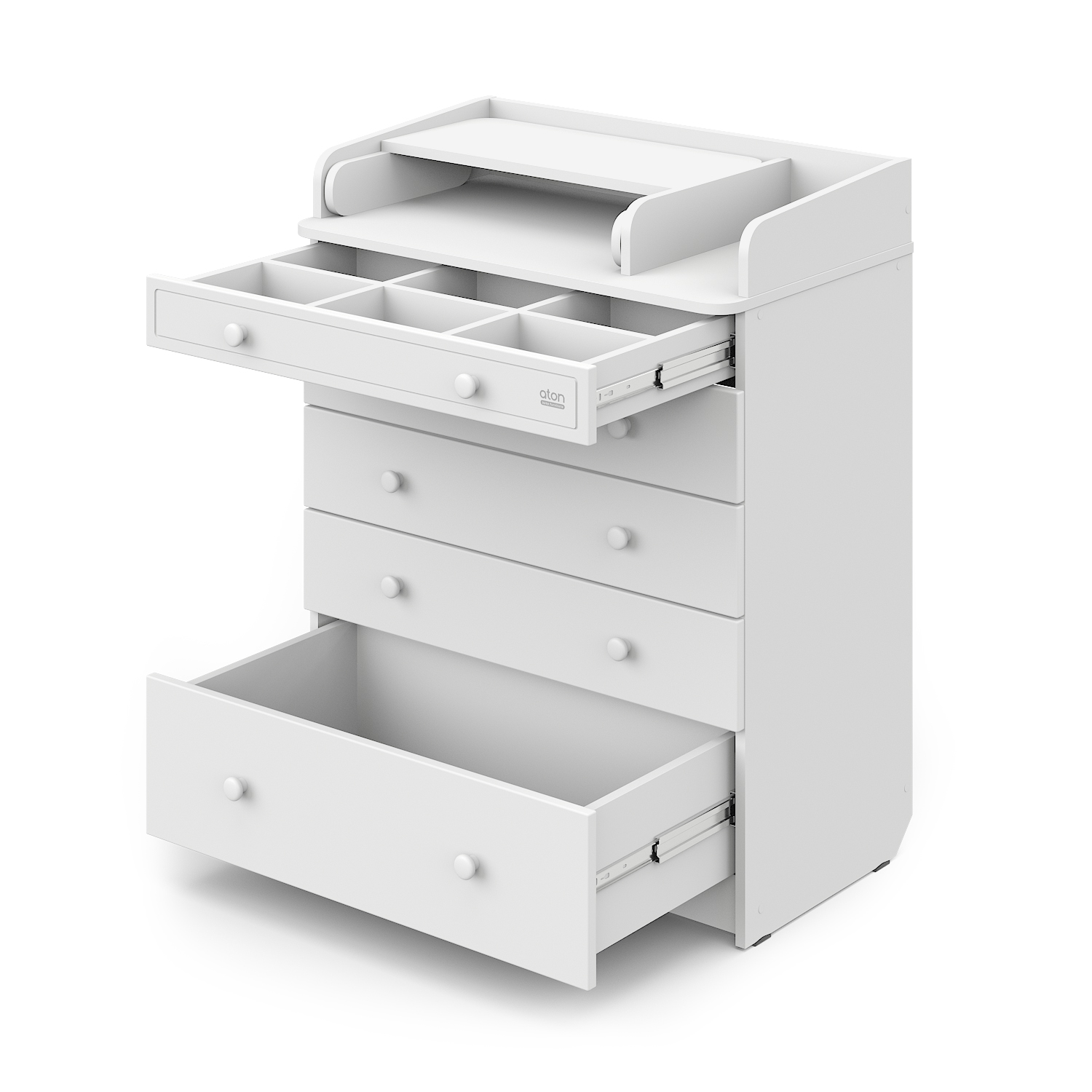 Комод пеленальный aton baby furniture Elio (белый) - фото 4