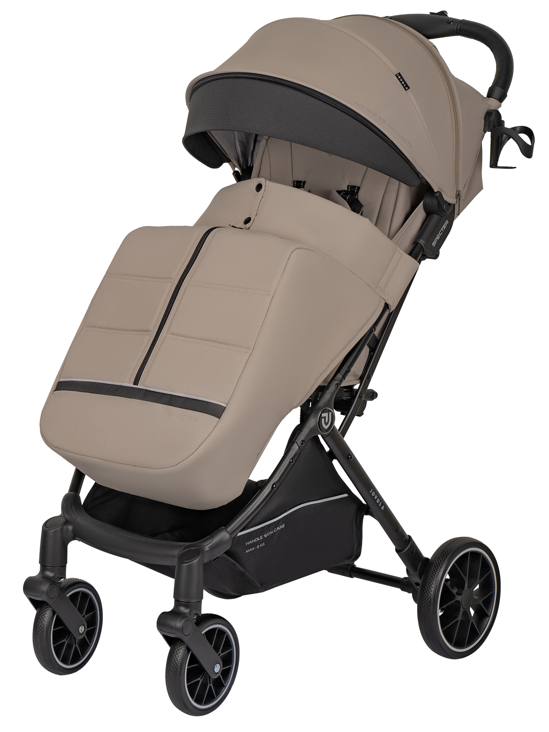 Коляска прогулочная JOVOLA Specter бежевый - фото 13