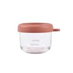 Контейнер для детского питания и молока BEABA 150 мл с крышкой, стекло коралловый