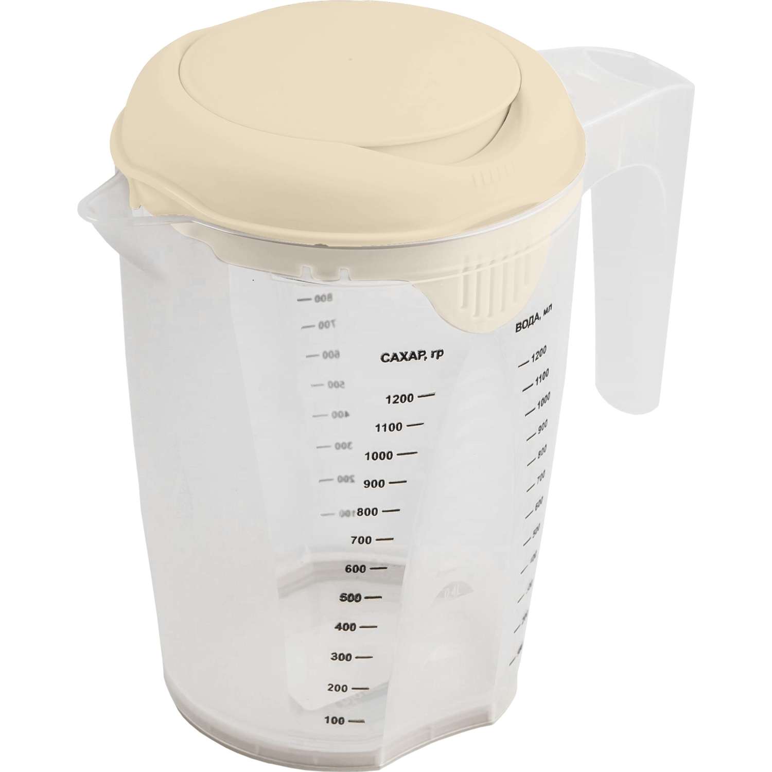 Емкость для блендера мерная plast team Stockholm 1.5л молочный туман - фото 1