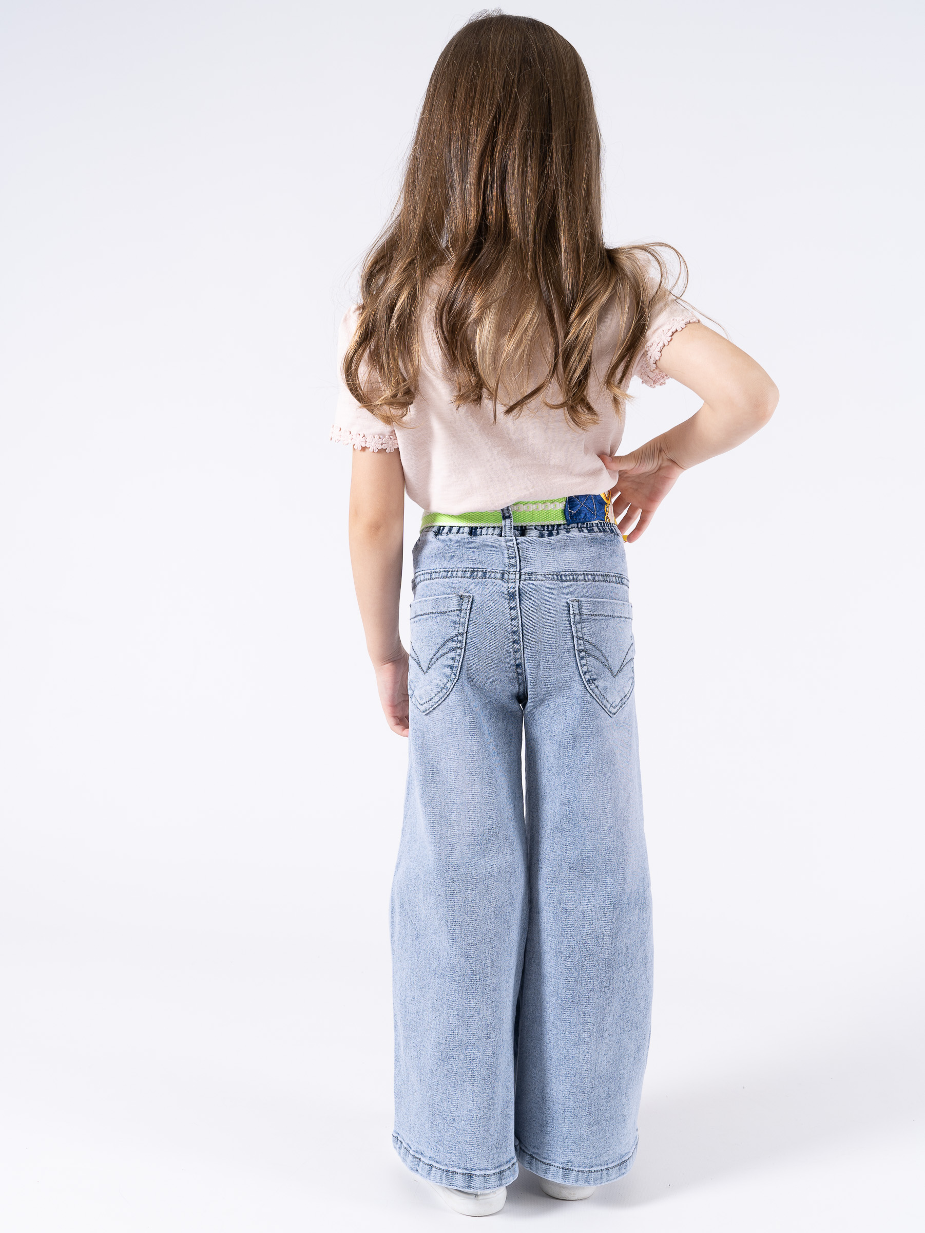 Джинсы TiGaDa джинсы/палаццо/девочки/голубой - фото 9