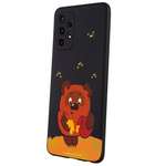 Силиконовый чехол Mcover для смартфона Samsung A52 Союзмультфильм Медвежонок и мед
