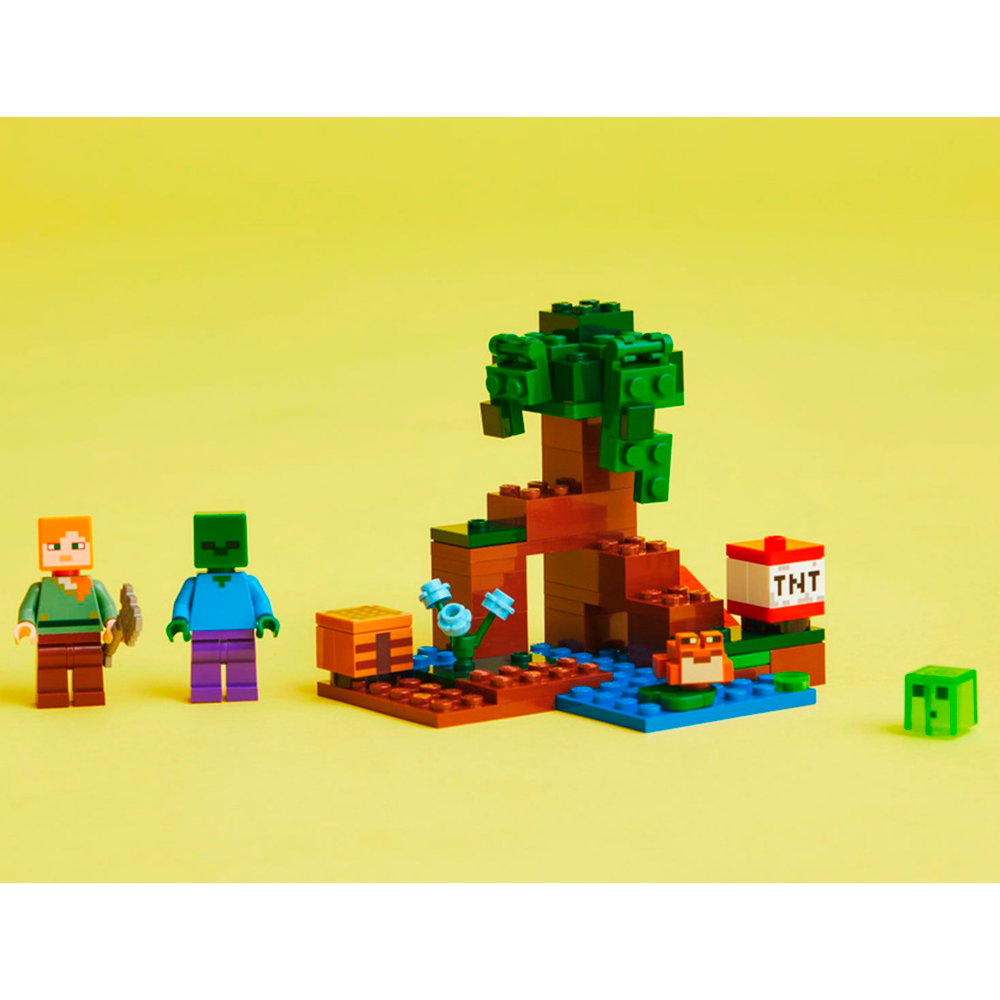 Конструктор LEGO Minecraft Болотное приключение блочный - фото 5
